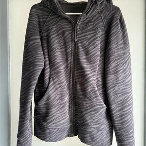 Lululemon Zebra Patterned Full length Scuba Hoodie